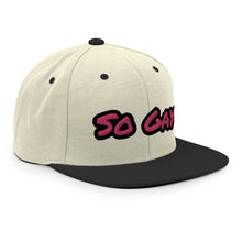 Load image into Gallery viewer, So Gay Snapback Hat - White