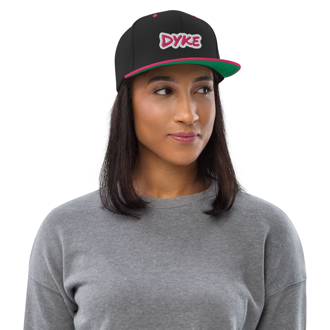 Dyke Snapback Hat - Black