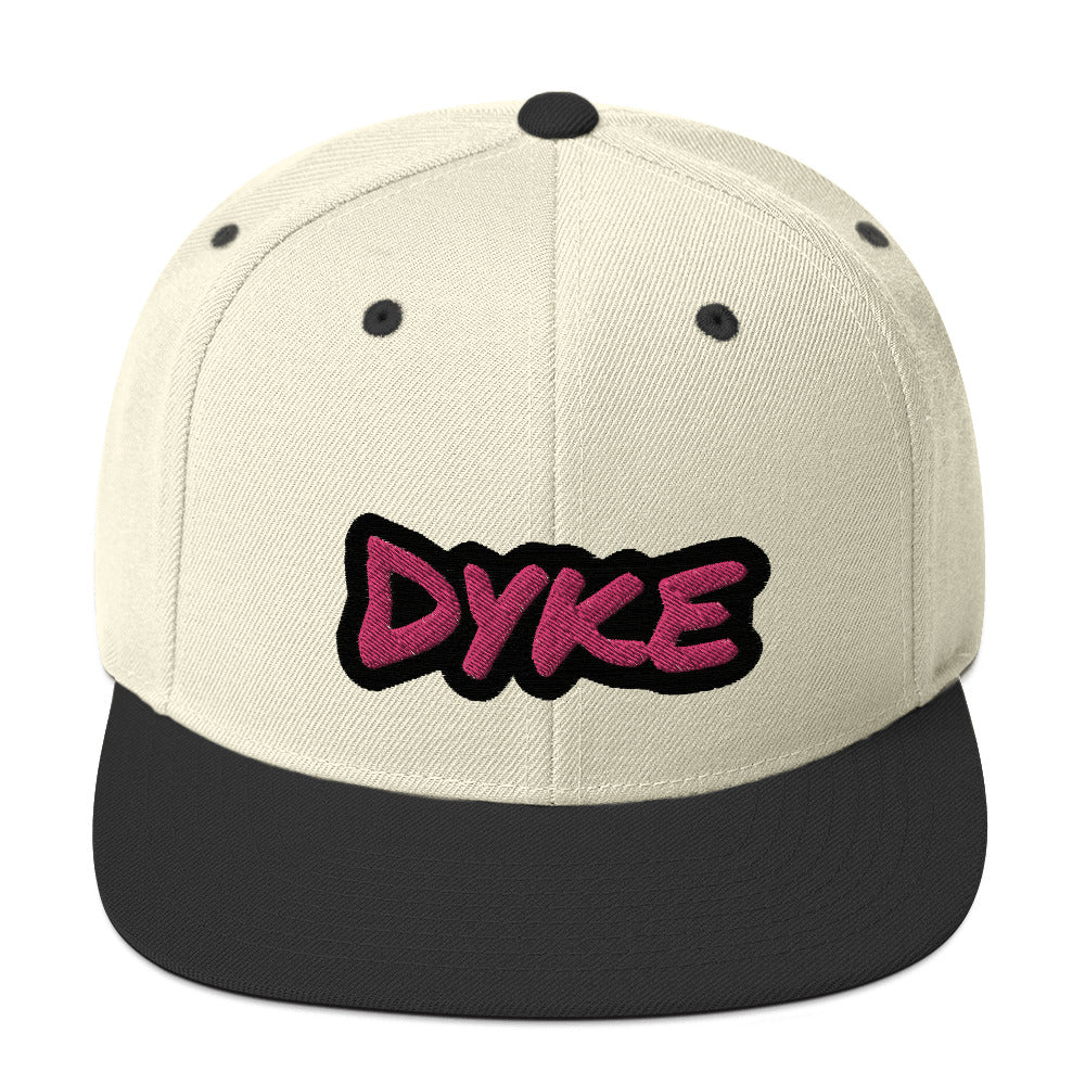 Dyke Snapback Hat - White