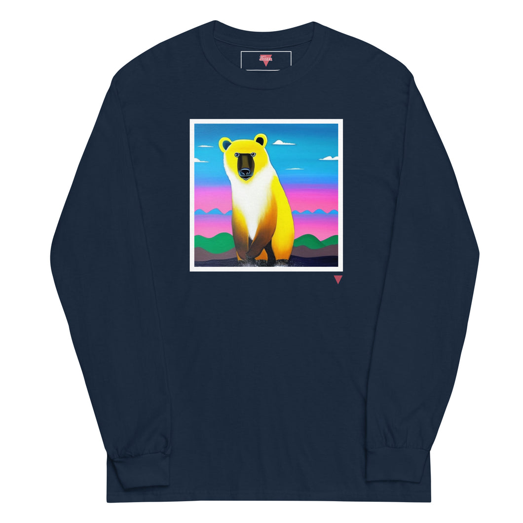 Gay Bear Long Sleeve Shirt - Navy