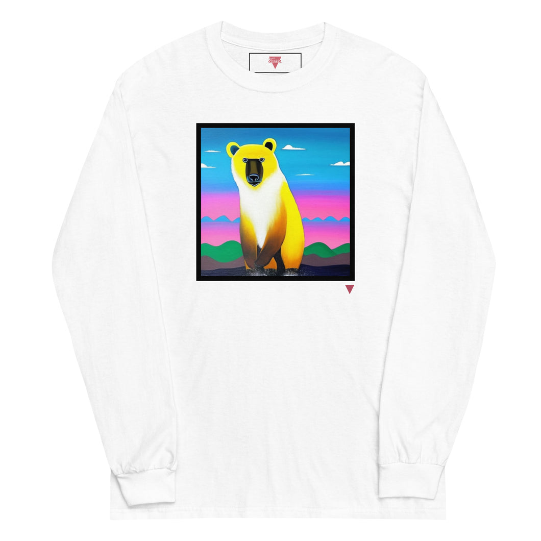 Gay Bear Long Sleeve Shirt - White