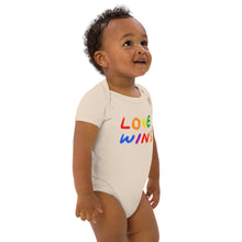 Load image into Gallery viewer, Love Wins - Organic Babygrow
